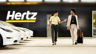 Hertz Misses Estimates on EV Fleet Rethink Shares Fall [upl. by Elleiand847]