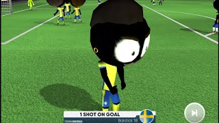 Stickman Soccer 2018  Gameplay  Sweden VS Brazil [upl. by Andra40]