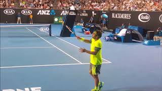 Andrey Rublev vs Marcos Baghdatis  court level [upl. by Nrevel]