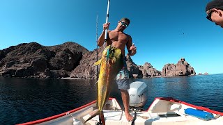 Fishing Loreto Mexico  Surface Iron Dorados [upl. by Reivazx]