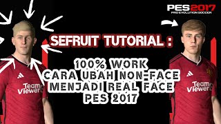 TUTORIAL How To Change Default Face To Player Real Face  PES 2017 [upl. by Icyaj921]