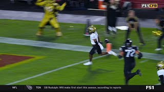 UCF DB drops the ball early on pick six return vs Iowa State [upl. by Occir464]