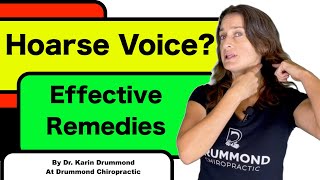 Hoarse Voice Fast Natural amp Effective Remedies [upl. by Casaleggio590]