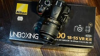 Unboxing of Nikon D3200 with 1855 VR II Kit with Camera Bag And 8GB SD Card Free [upl. by Anauqcaj344]