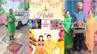 verre di wedding weddingvibes haldiceremonypunjabi weddingvlog haldi youtubevideo [upl. by Ednutabab]