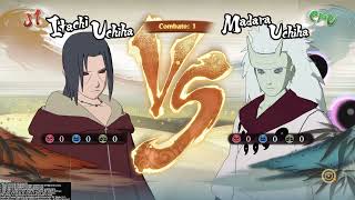 Itachi edo tensei vs madara riokou en superdificil naruto [upl. by Sukramed985]