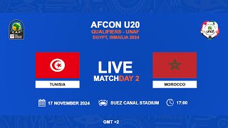 U20 AFCON 2025 Qualifiers  UNAF  TUNISIA VS MOROCCO [upl. by Nalod119]