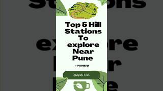 Top 5 hill station to explore near punepunecity mahabaleshwar lonavala lavasapanchgani shorts [upl. by Baird]