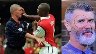 Roy Keane Reaction • ITV presenter mentions Patrick Vieira highbury [upl. by Waynant]