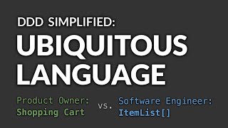 Ubiquitous Language simplified [upl. by Sanalda]