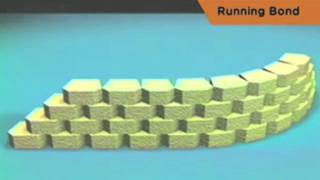 Create a Running Bond  Retaining Wall Construction [upl. by Placia]