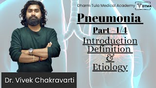 Pneumonia In Hindi  Part 14  Introduction  Definition  Etiology  Respiratory System  lungs [upl. by Fidellia]