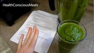 Green Smoothie with Pumpkin Kale and Banana  HealthConsciousMeals [upl. by Bussy]