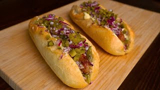 10 Minute Hot Dog  Easy and Delicious Recipe [upl. by Anivad]