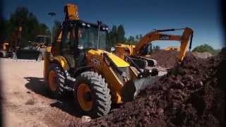 JCB 5CX Loading Action [upl. by Eidnak945]