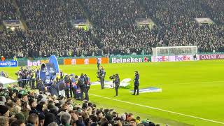 Celtic vs Club Brugge YNWA amp Champions League anthem [upl. by Analaf36]