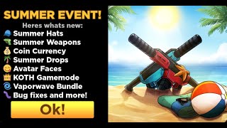 😎🌊¡¡SUMMER UPDATE IN ROBLOX FLAG WARS NEW KOTH AND EXCLUSIVE GUNS🌊😎 [upl. by Eirrehc735]