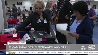 Maricopa County hosts mock election Wednesday [upl. by Barbra]