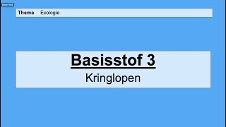 VMBO HAVO 2  Ecologie  Basisstof 3 Kringlopen [upl. by Acirrehs]