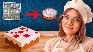 Cociné la Tarta de Minecraft en la Vida Real [upl. by Hayila]