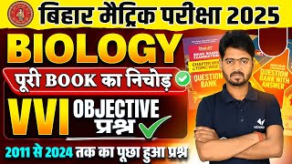 Bihar Board 10th Science vvi Objective 2025 Class 10th Biology जीव विज्ञान vvi Objective 2025 [upl. by Namhcan]