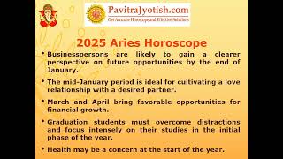 2025 Aries Yearly Horoscope [upl. by Mairim]