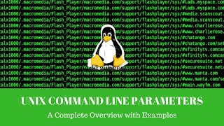 Unix Command Line Parameters with Examples Tutorial 12 [upl. by Rugen]