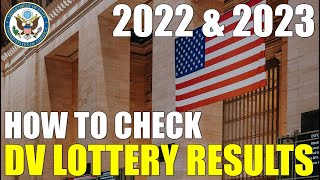 Green Card Lottery How To Check Green Card Status Online 2022 and 2023 [upl. by Suiradel991]