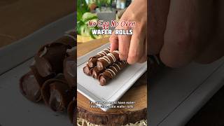 Chocolate Wafer Rolls At Home  No Oven Recipes 20 minutes mein taiyaar Accha fav flavour batao [upl. by Loredo]