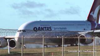 QF093 Qantas A380 Melbourne Los Angeles Take Off with ATC [upl. by Judy]