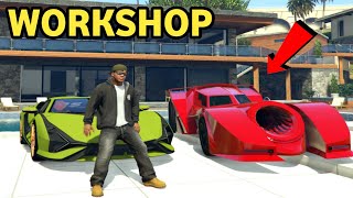 Franklin Bought New Luxury WORKSHOP amp Super Car SHOWROOM In Gta 5 Shinchan And Chop [upl. by Monteria]