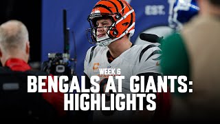 Cincinnati Bengals Highlights vs New York Giants  2024 Regular Season Week 6 [upl. by Almena]