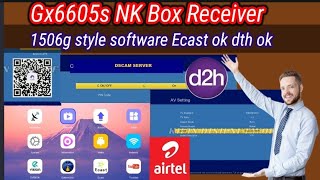 Gx6605sNk Box Receiver New software updates  Dscam options  videocon88 ok [upl. by Ursala]