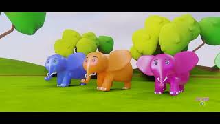 🐘 Ek Mota Hathi  एक मोटा हाथी  Hindi Rhymes for Kids  ek mota hathi jhoom ke chala cartoon [upl. by Nidraj]