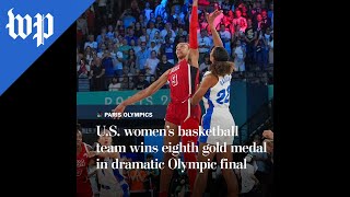 US womens basketball team wins eighth gold medal [upl. by Yeltsew241]