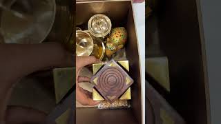 Traditional Kerala Gift Hamper Unboxing  Kerala Handicrafts Brass Items Snacks amp Spices [upl. by Beshore]