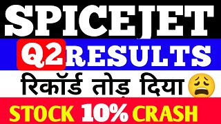 SPICEJET Q2 Results🔴Spicejet Quarter 2 Results 2023🔴Spicejet Share Latest news [upl. by Enyamart]