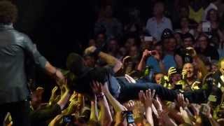 Bruce Springsteen  20140126  Cape Town Bellville Velodrome  Hungry Heart Crowd Surf [upl. by Raji667]