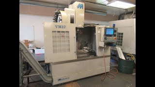 Milltronics VM17 CNC Vertical Machining Center with Centurion 7 Control 24 Station Side Mount ATC [upl. by Neelyad]