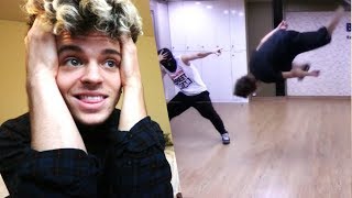 BTS JIMIN Dance Flips Tumbling Skills Compilation REACTION [upl. by Jacintha412]