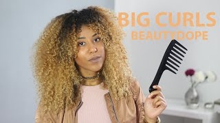 Afro Locken  Big Fluffy Curls  Volume  Haarroutine [upl. by Josiah]