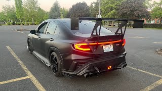 VB WRX Quick Update  New taillights big wing and vacuum leak [upl. by Nivla]