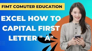 Excel How to capital first letter Using Formula  Excel Me First Letter Capital Kaise Kare [upl. by Gerta]