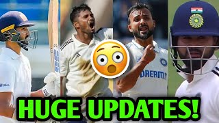 HUGE UPDATES on INDIA A vs B amp INDIA C Vs D  Duleep Trophy 🔥 Musheer Khan Akash Shreyas News [upl. by Payton276]