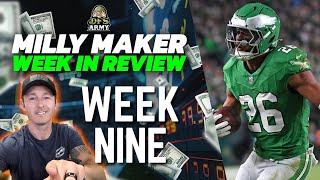 NFL DFS Week 9 Milly Maker Review [upl. by Siobhan876]