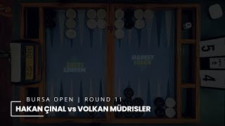 Hakan Çınal White  Volkan Müdrisler  9th Bursa Open Backgammon Tournament 2024 [upl. by Noir]