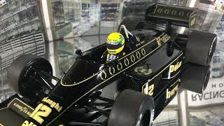 Minichamps 118 Ayrton Senna Lotus 98T Renault 12 ‘Team Lotus’ 1986 ’Commemorative Edition’ [upl. by Witha]