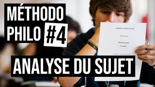 Méthodo Philo 4  4 conseils pour lANALYSE DU SUJET [upl. by Ainigriv]