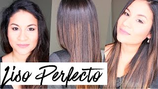 COMO PLANCHARSE EL CABELLO PARA QUE QUEDE BIEN LISO SIN FRIZZ CON BRILLO Y SIN VOLUMEN [upl. by Sudaorb]