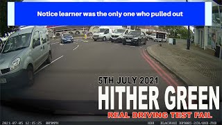 DRIVING TEST FAIL AT HITHER GREEN TEST CENTRE  CLIFTONS ROUNDABOUT [upl. by Anthea]